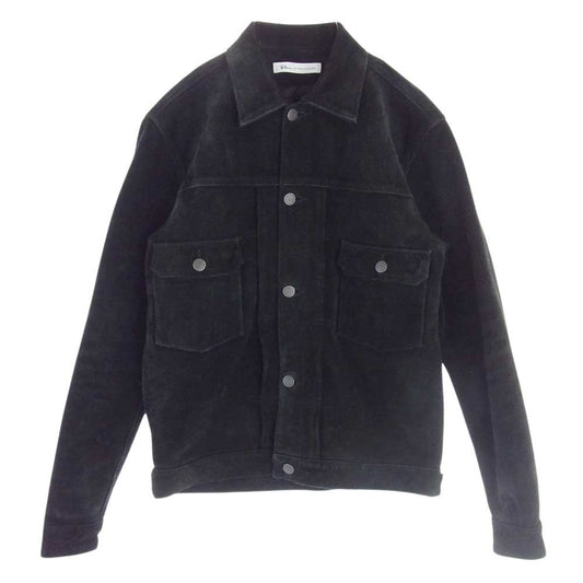 Ron Herman ロンハーマン 612040029-1071 国内正規品 2nd TYPE SUEDE JACKET セカンド スエード トラッカー ジャケット ブラック系 S【中古】