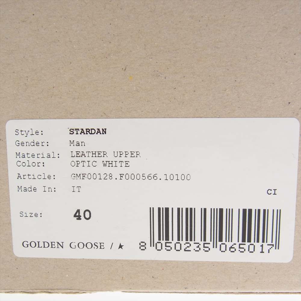 GOLDEN GOOSE ゴールデングース STARDAN スターダン ローカット スニーカー ホワイト系 40【中古】