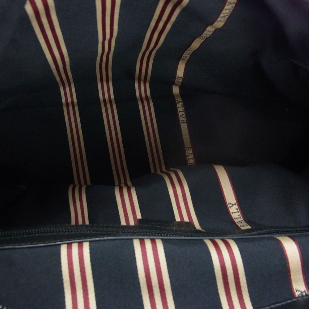 BALLY バリー レザー 2WAY ショルダー ハンド バッグ ブラック系【中古】