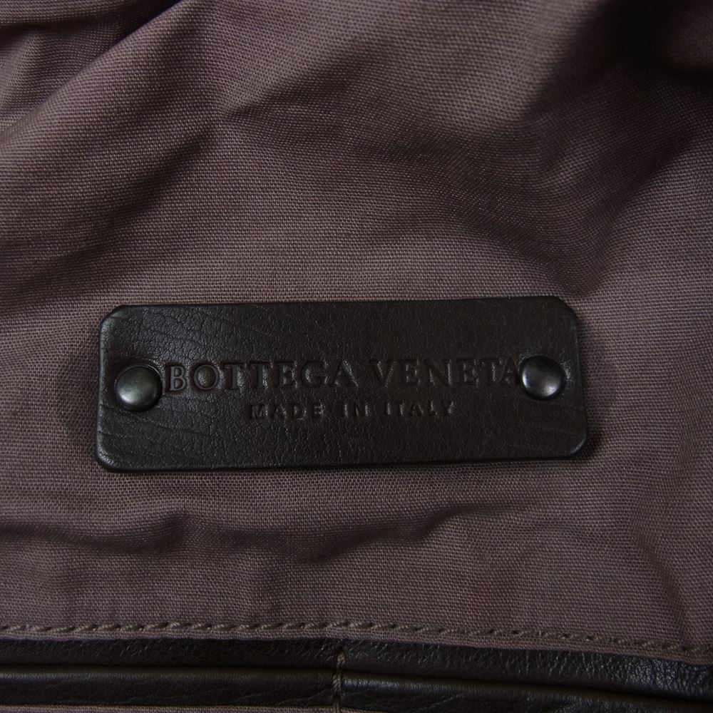 BOTTEGAVENETA ボッテガヴェネタ 244901 スピンネーカー イントレチャート ナイロン ボストンバッグ ブラック系【中古】