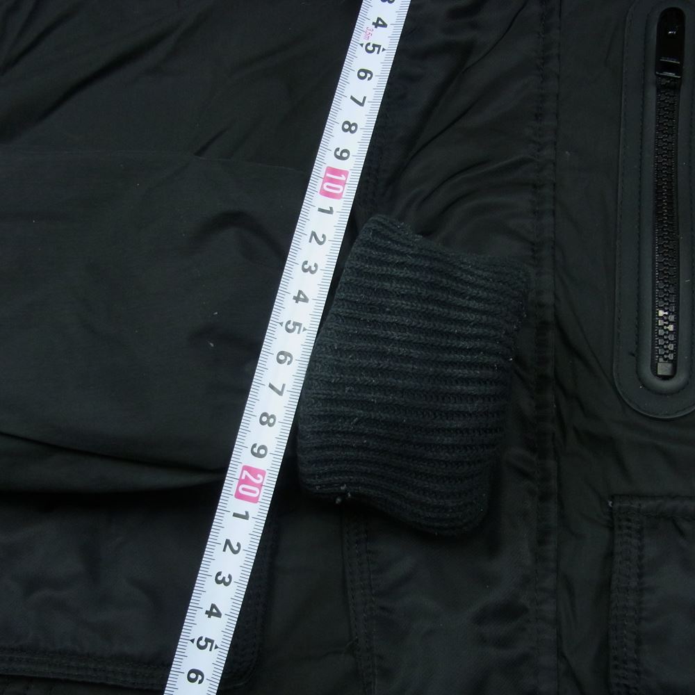 DIESEL ディーゼル コットン ナイロン 中綿 ボンバー ジャケット 中国製 ブラック系 M【中古】