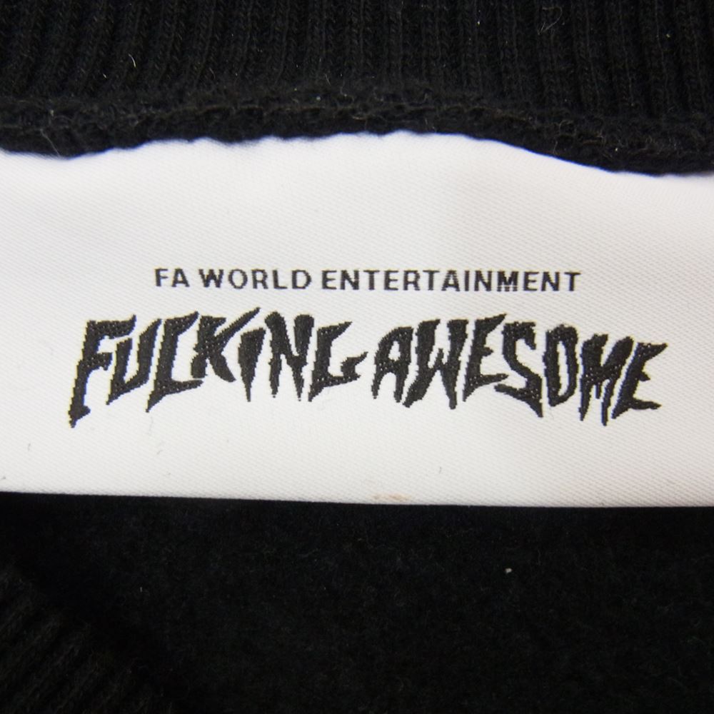 ファッキングオーサム FA ロゴ クルーネック スウェット  ブラック系 M【中古】