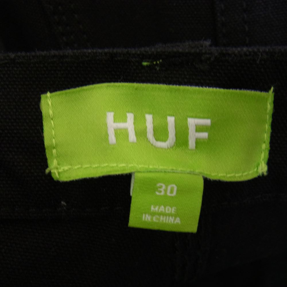 HUF ハフ PT00207 ダブルニー パンツ  ブラック系 30【中古】