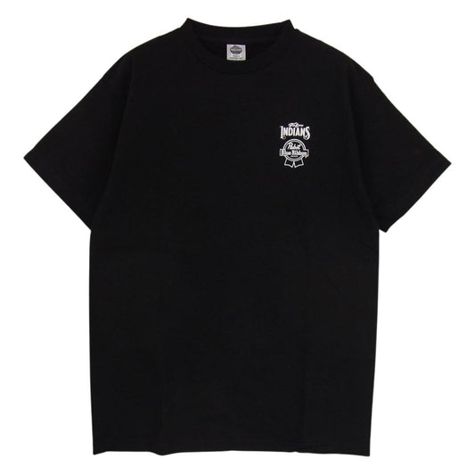 トウキョウ インディアンズ モーター サイクル ロゴ 半袖 Tシャツ ブラック系 M【中古】