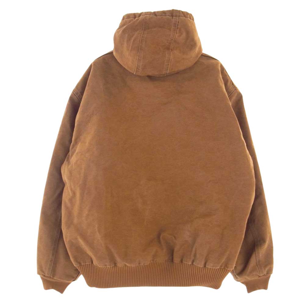 Carhartt カーハート アクティブジャケット ダック地 フルジップ パーカー  ライトブラウン系 XXL【中古】