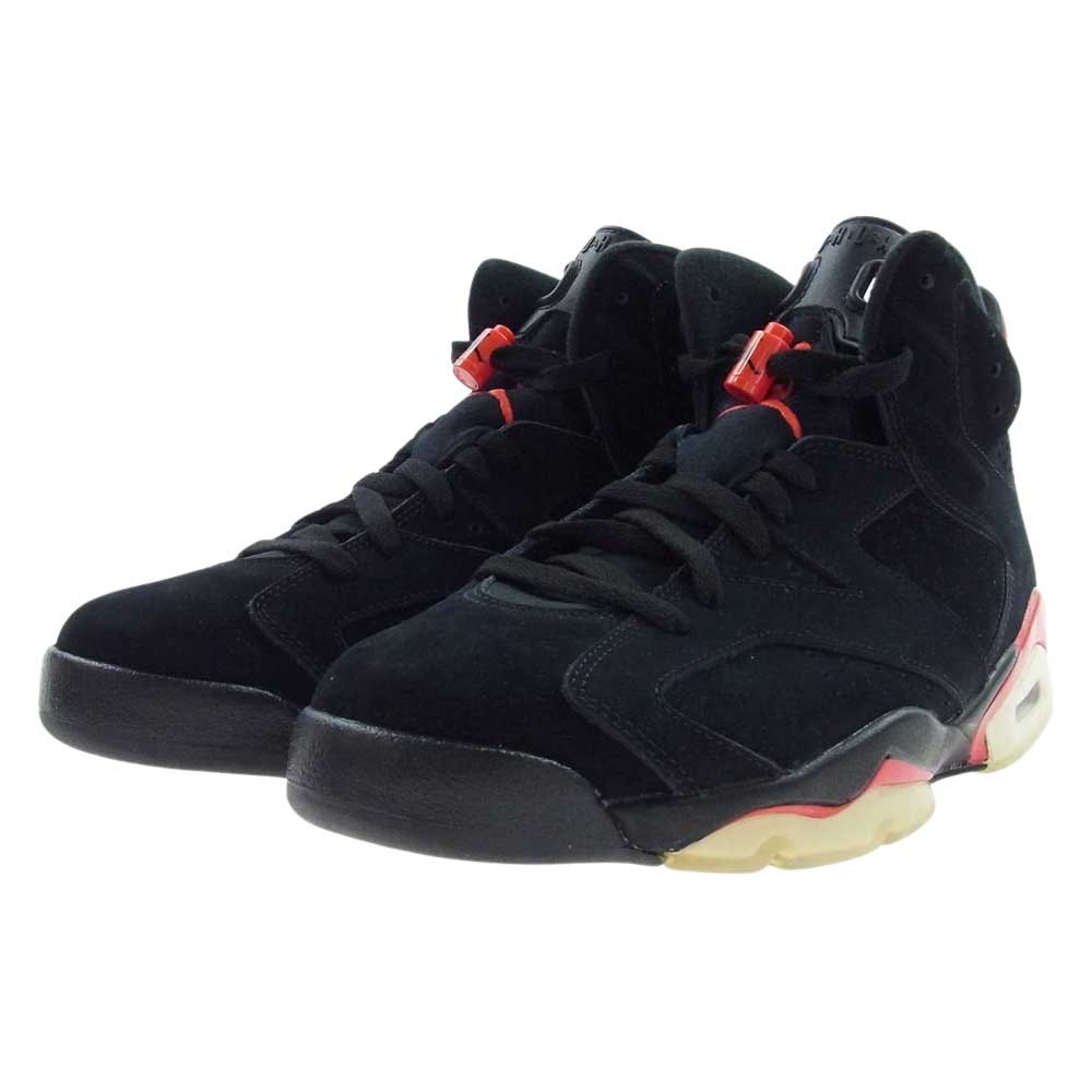 NIKE ナイキ 384664-003 AIR JORDAN 6 エアジョーダン INFRARED PACK ディープ インフラレッド スニーカー ブラック系 レッド系 28cm【美品】【中古】