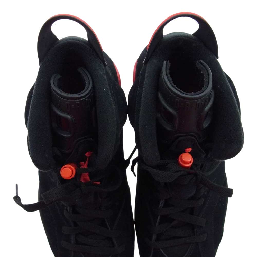 NIKE ナイキ 384664-003 AIR JORDAN 6 エアジョーダン INFRARED PACK ディープ インフラレッド スニーカー ブラック系 レッド系 28cm【美品】【中古】