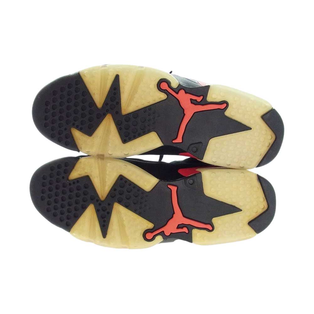 NIKE ナイキ 384664-003 AIR JORDAN 6 エアジョーダン INFRARED PACK ディープ インフラレッド スニーカー ブラック系 レッド系 28cm【美品】【中古】