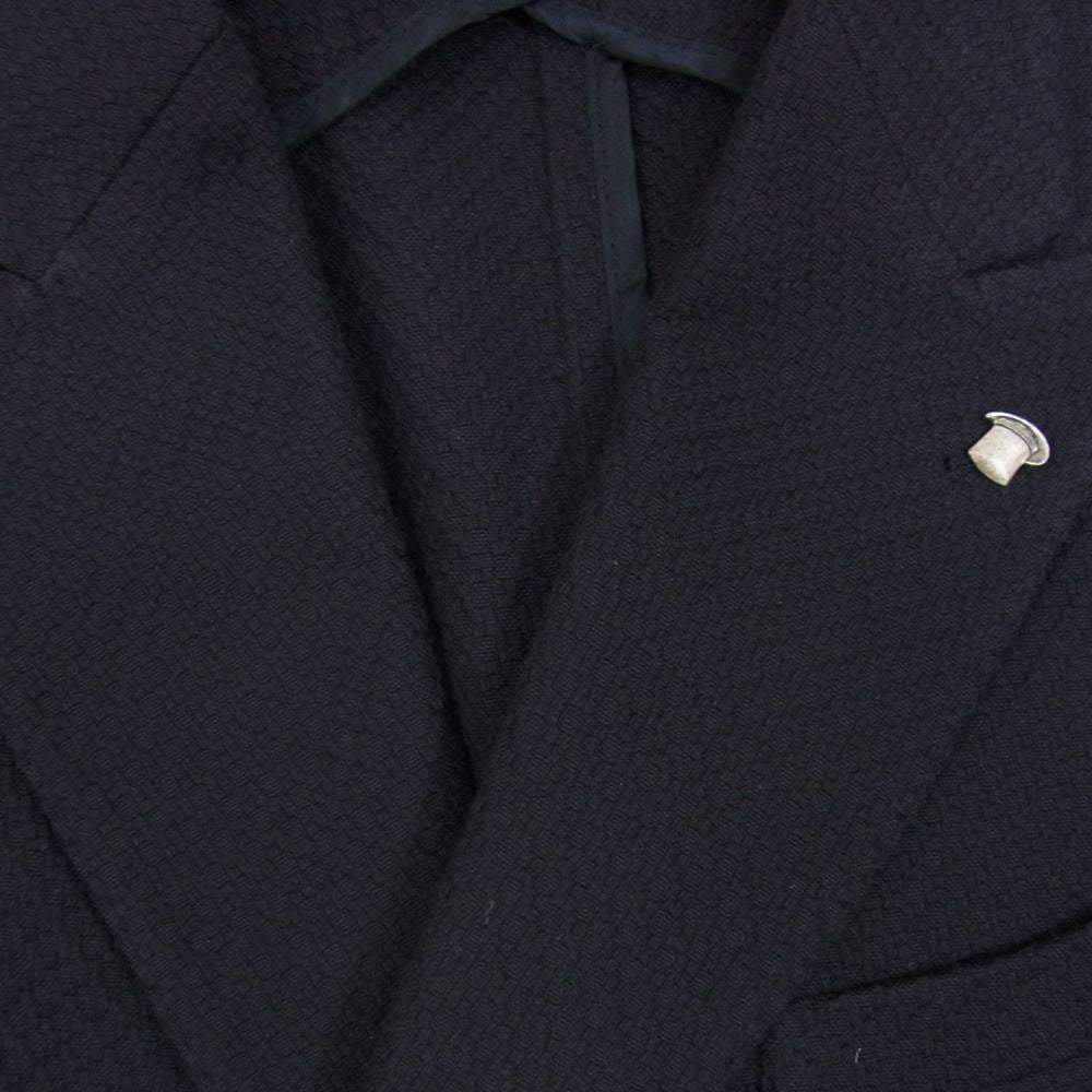 タリアトーレ 1SMC20K イタリア製 コットン ダブル テーラード ジャケット ネイビー系 48【中古】