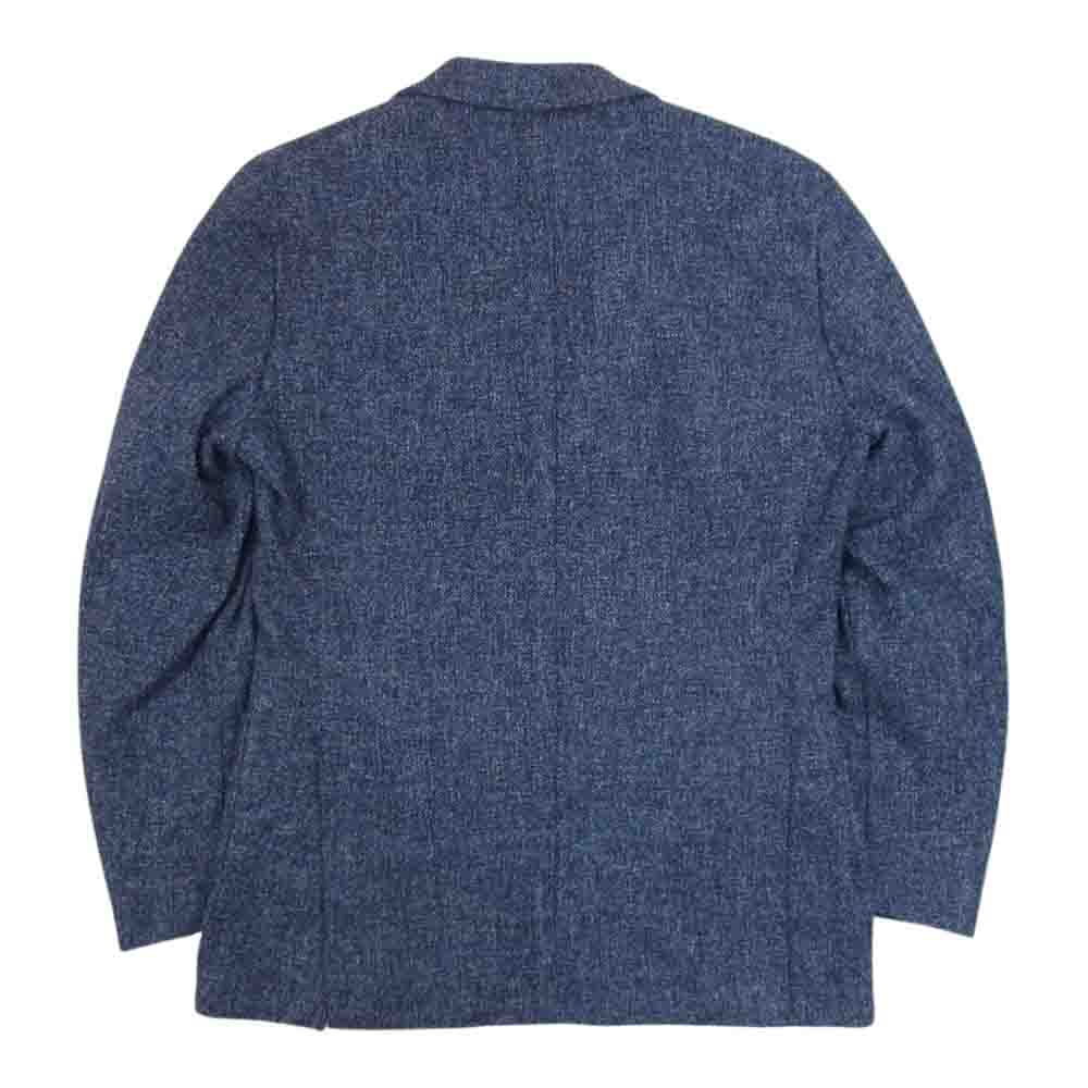 LARDINI ラルディーニ イタリア製 ブートニエール付 ウール テーラード ジャケット ネイビー系 46【中古】