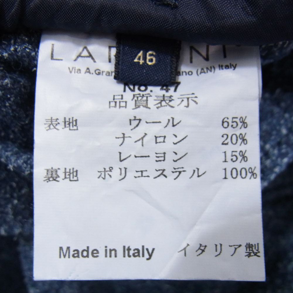 LARDINI ラルディーニ イタリア製 ブートニエール付 ウール テーラード