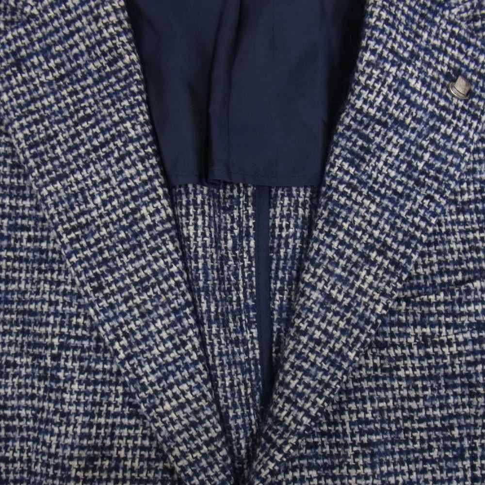 タリアトーレ 1SVS22K イタリア製 アルパカ混 ウール テーラード ジャケット ネイビー系 48【中古】