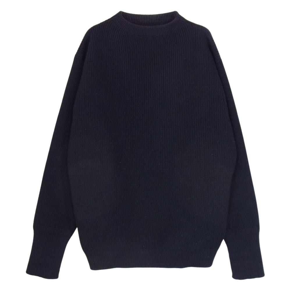 アンデルセンアンデルセン 5 gauge Crewneck 5ゲージ クルーネック ウール セーラーニット セーター ネイビー系 XL【中古】