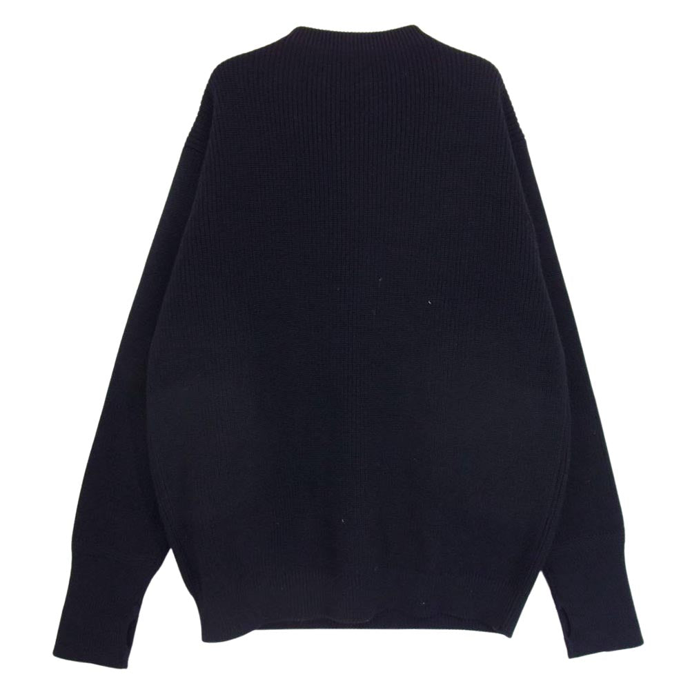 アンデルセンアンデルセン 5 gauge Crewneck 5ゲージ クルーネック ウール セーラーニット セーター ネイビー系 XL【中古】
