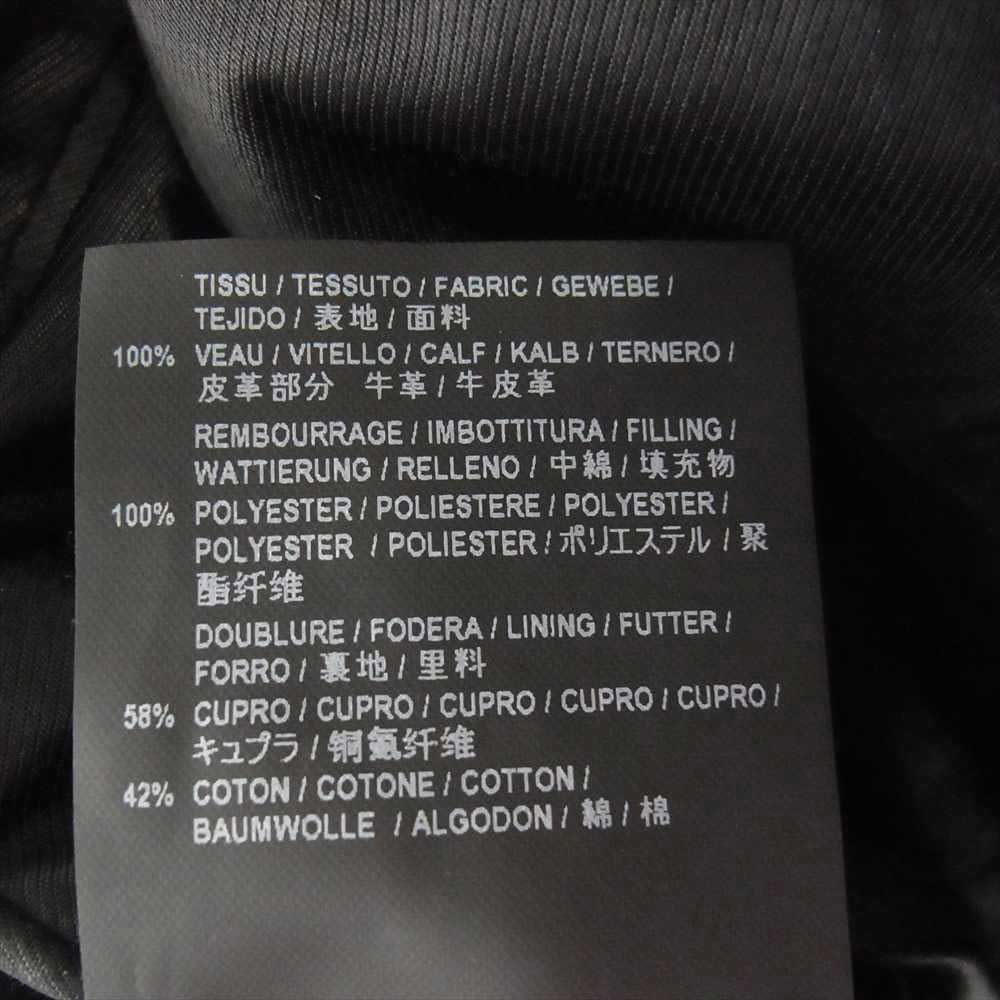 SAINT LAURENT サンローラン 484284 YC2NI L01 クラシック モーターサイクル レザー ダブル ライダース ジャケット ブラック系 48【美品】【中古】