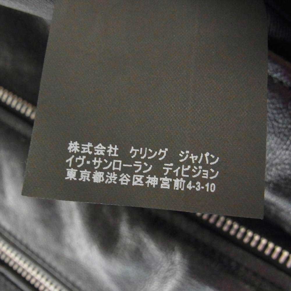 SAINT LAURENT サンローラン 484284 YC2NI L01 クラシック モーターサイクル レザー ダブル ライダース ジャケット ブラック系 48【美品】【中古】