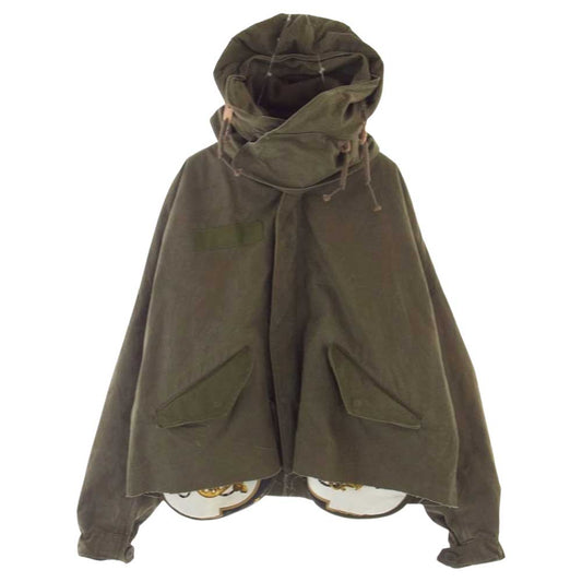 READY MADE レディメイド Cut Fishtail Parka カット フィッシュテール パーカー ミリタリー ジャケット  カーキ系 2【中古】