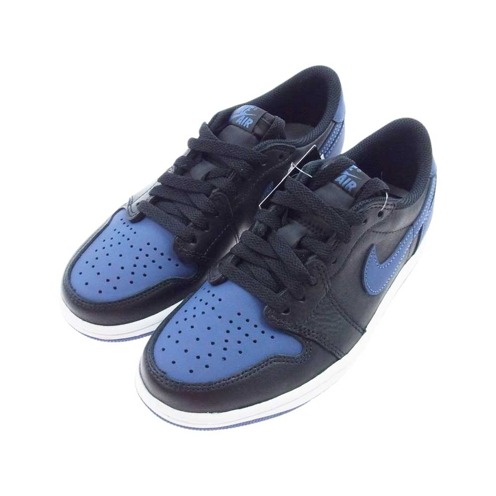 NIKE AIR JORDAN ナイキ ジョーダン CZ0790 041  AIR JORDAN 1 RETRO LOW MG Mystic Navy ローカット スニーカー ブラック系 ネイビー系 23.5cm【新古品】【未使用】【中古】