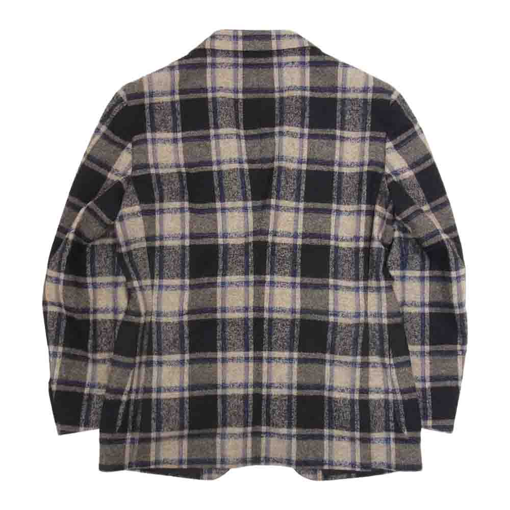 タリアトーレ 1SVS22K イタリア製 ウール チェック テーラード ジャケット グレー系 50【中古】