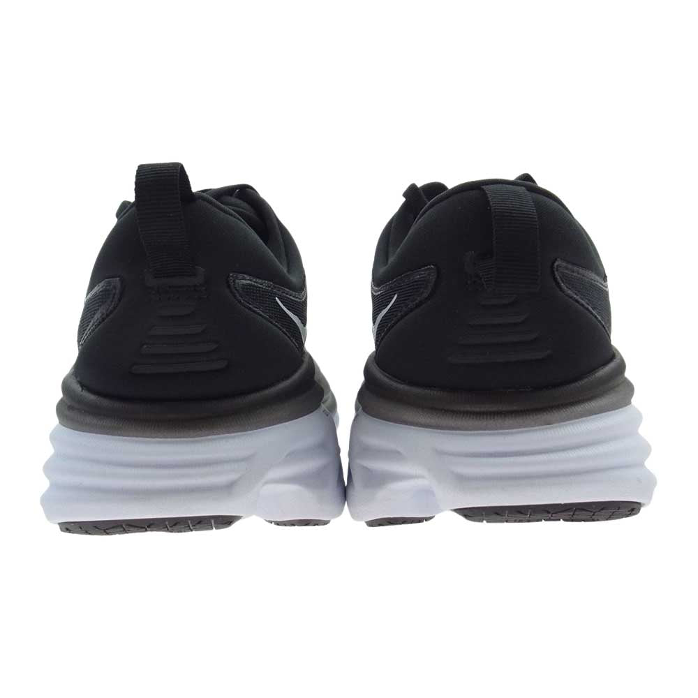HOKA ONE ONE ホカ オネオネ 1127953 BONDI 8 WIDE ボンダイ8 ワイド ローカット スニーカー ブラック系 25cm【美品】【中古】