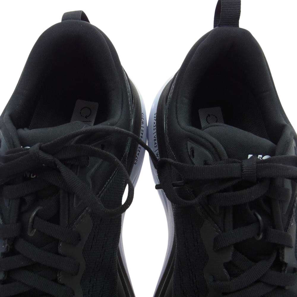 HOKA ONE ONE ホカ オネオネ 1127953 BONDI 8 WIDE ボンダイ8 ワイド ローカット スニーカー ブラック系 25cm【美品】【中古】