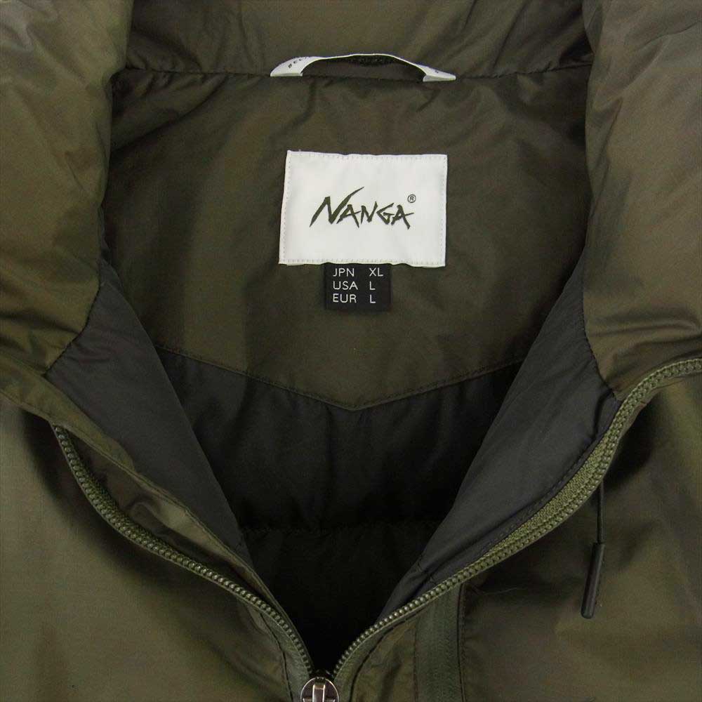 NANGA ナンガ AURORA STAND COLLAR DOWN JACKET オーロラ スタンドカラー ダウン ジャケット KHT モスグリーン系 XL【中古】