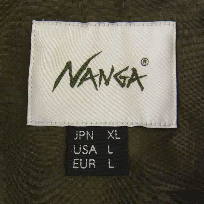 NANGA ナンガ AURORA STAND COLLAR DOWN JACKET オーロラ スタンドカラー ダウン ジャケット KHT モスグリーン系 XL【中古】