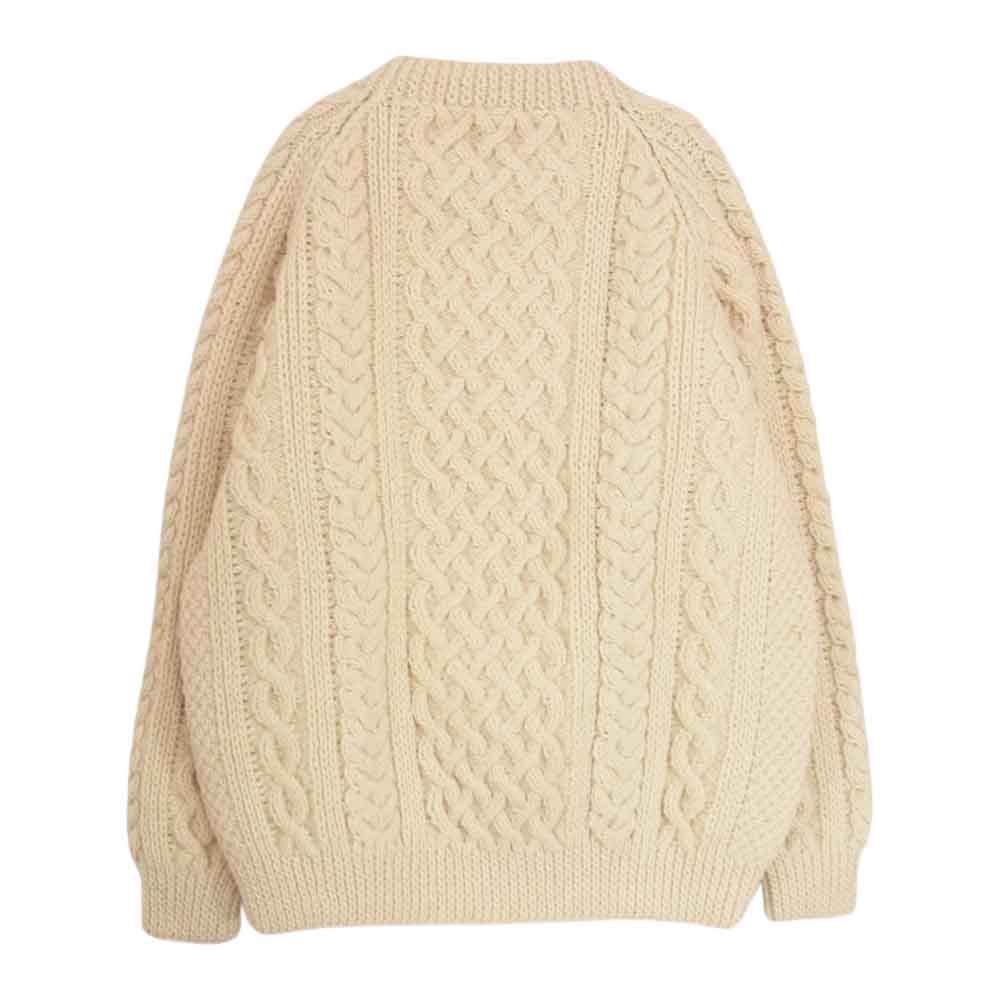 INVERALLAN インバーアラン 1A CREW-NECK KNIT Natural オフホワイト系 46【極上美品】【中古】