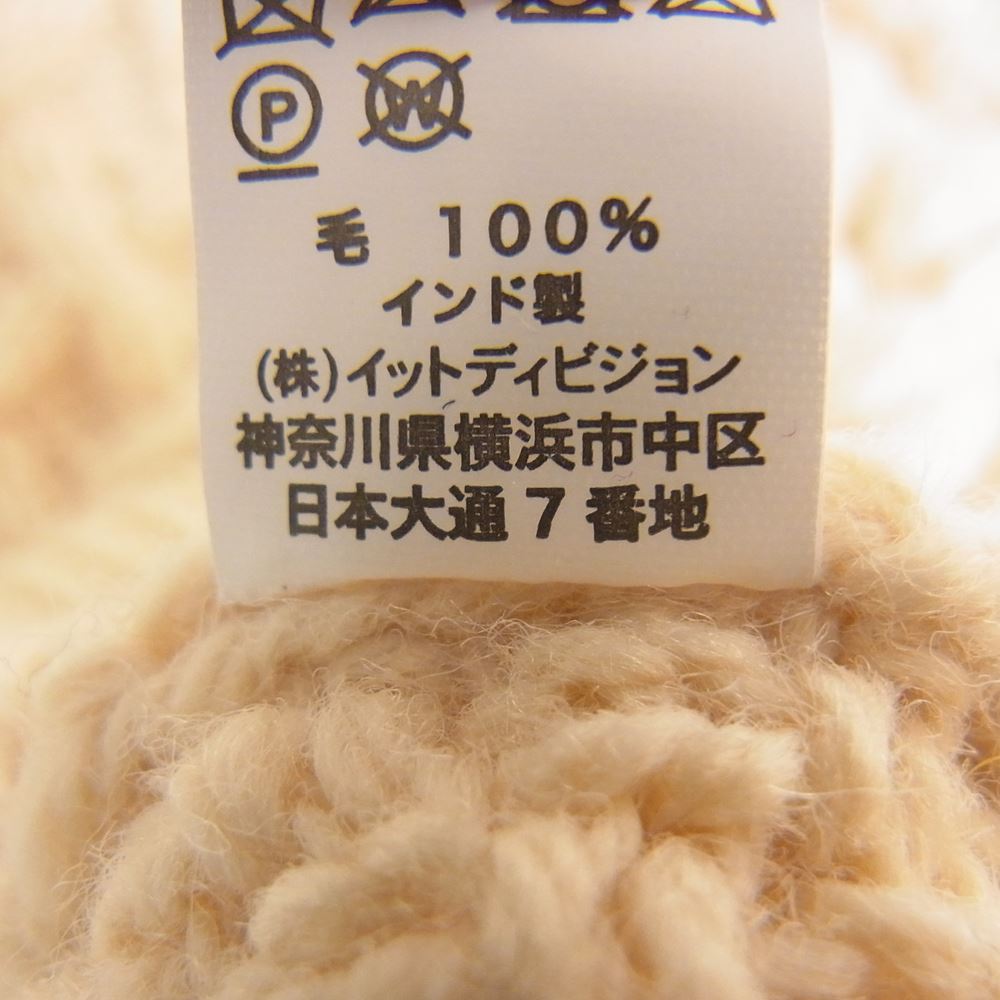 INVERALLAN インバーアラン 1A CREW-NECK KNIT Natural オフホワイト系 46【極上美品】【中古】