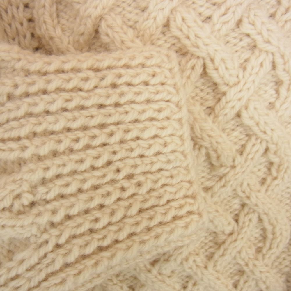 INVERALLAN インバーアラン 1A CREW-NECK KNIT Natural オフホワイト系 46【極上美品】【中古】