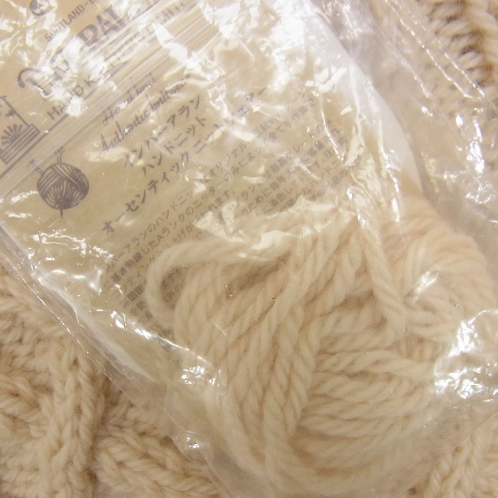 INVERALLAN インバーアラン 1A CREW-NECK KNIT Natural オフホワイト系 46【極上美品】【中古】