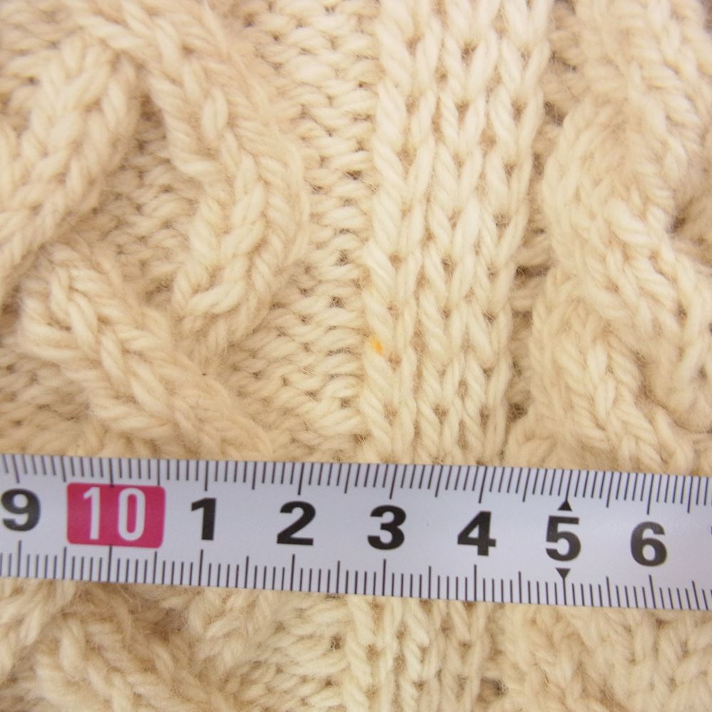 INVERALLAN インバーアラン 1A CREW-NECK KNIT Natural オフホワイト系 46【極上美品】【中古】