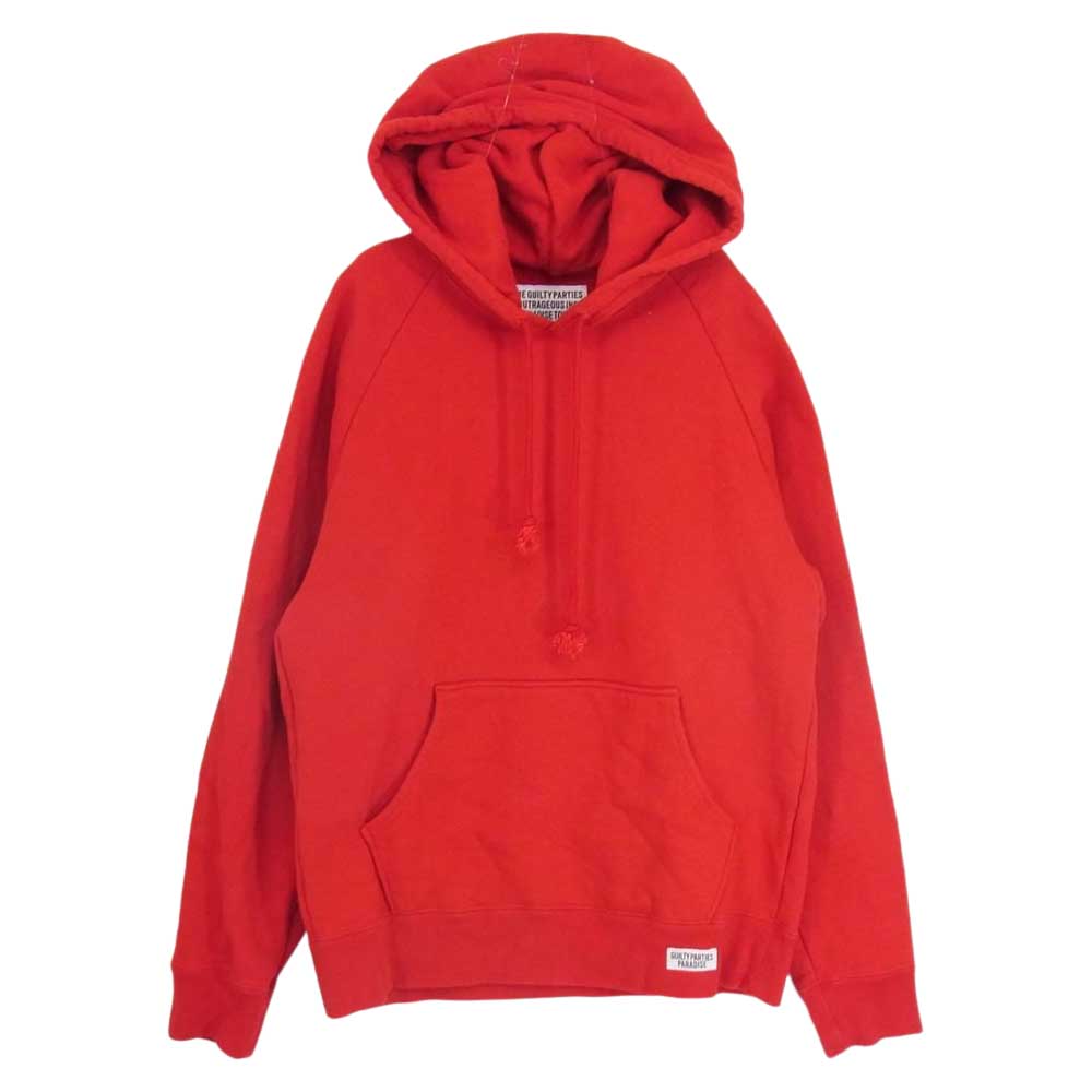 WACKO MARIA ワコマリア PULLOVER HOODED SWEAT SHIRT スエット パーカーフーディ  レッド系 L【中古】