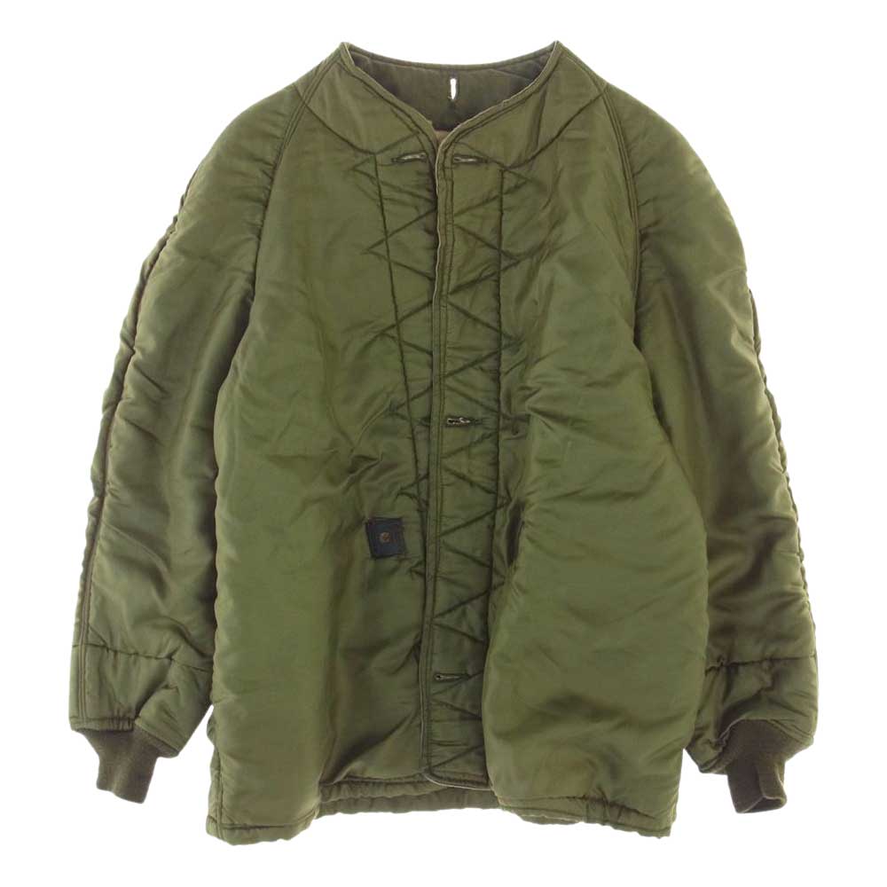 米軍 ヴィンテージ キルティング ライナー ジャケット モスグリーン系【中古】