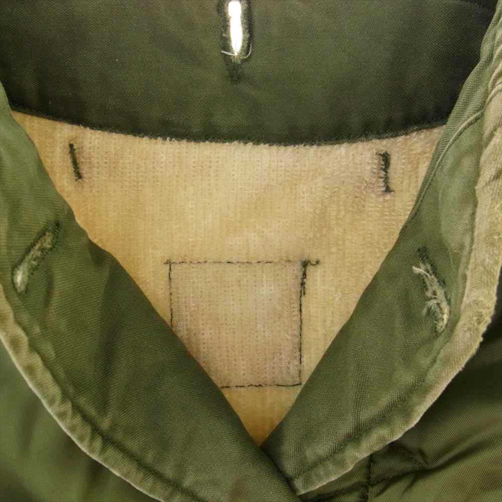 米軍 ヴィンテージ キルティング ライナー ジャケット モスグリーン系【中古】