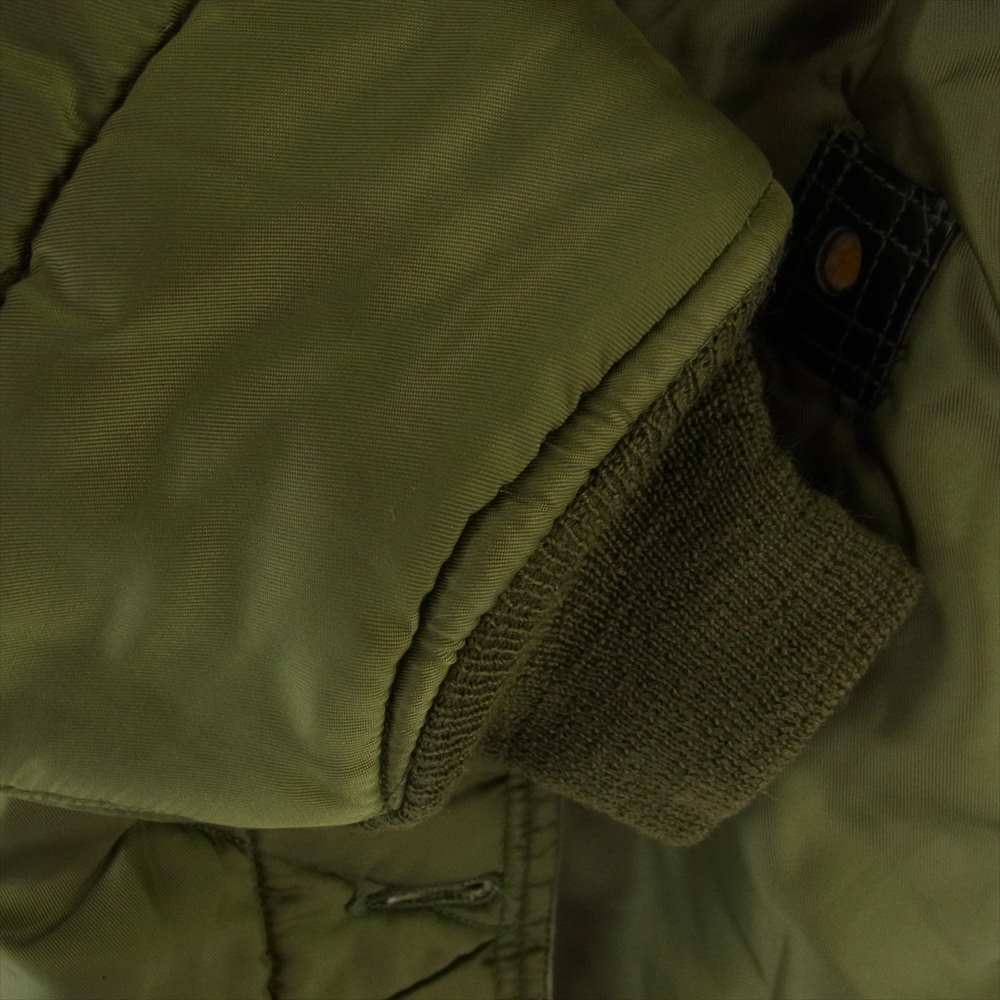 米軍 ヴィンテージ キルティング ライナー ジャケット モスグリーン系【中古】