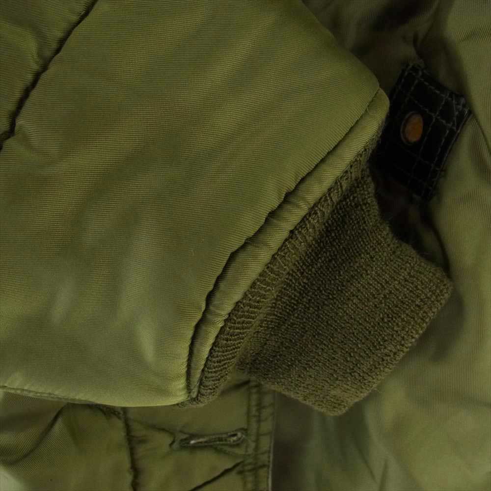 米軍 ヴィンテージ キルティング ライナー ジャケット モスグリーン系【中古】