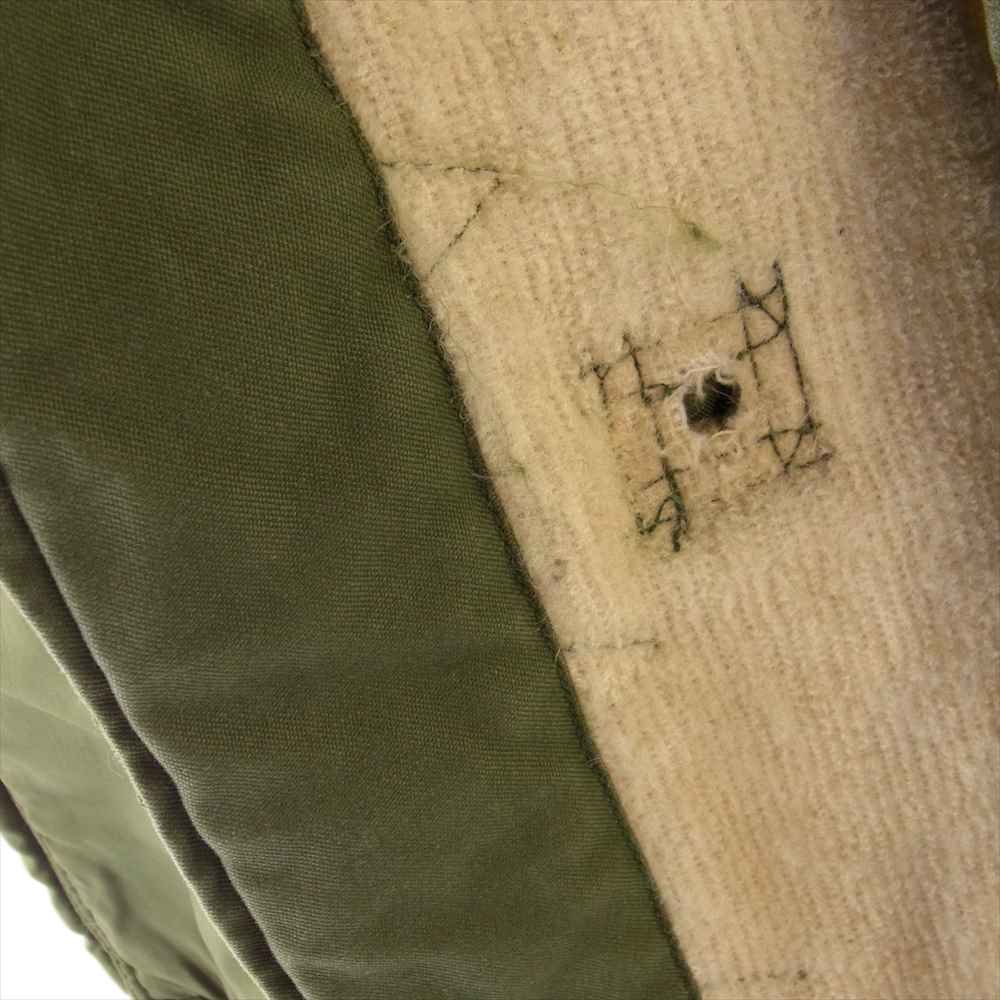 米軍 ヴィンテージ キルティング ライナー ジャケット モスグリーン系【中古】