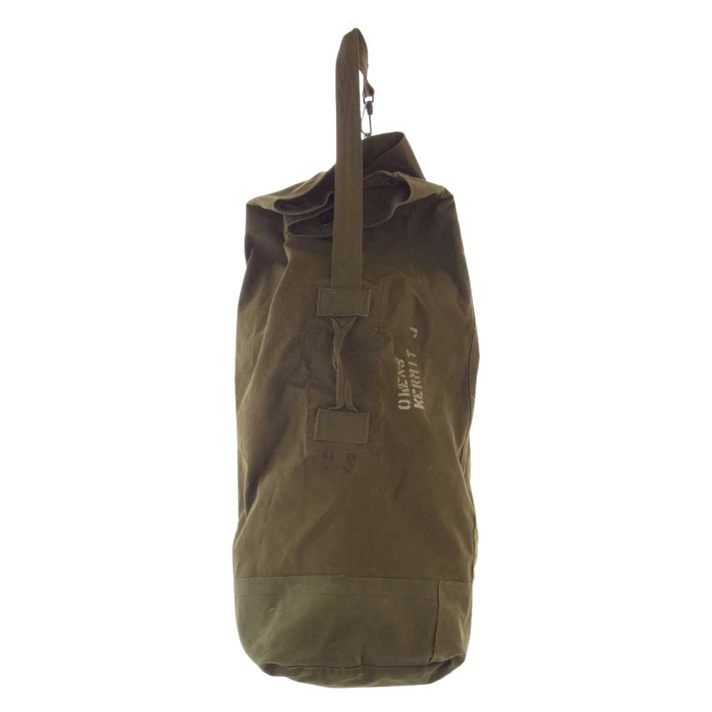 米軍 ステンシル入り ダッフル バッグ モスグリーン系【中古】
