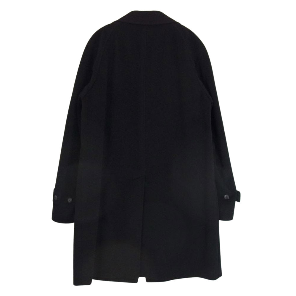 UNITED ARROWS ユナイテッドアローズ カシミヤ混 ウール ステンカラーコート ブラック系 S【中古】