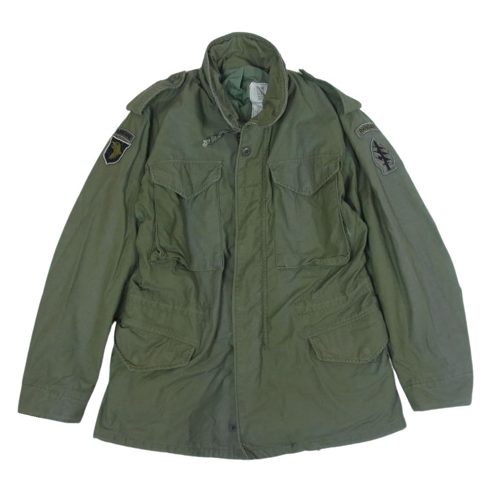 米軍 ヴィンテージ 80s M-65 COAT COLD WEATHER FIELD OG-107 ミリタリージャケット カーキ系 SMALL REGULAR【中古】
