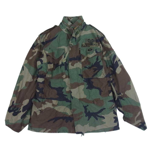 米軍 ヴィンテージ M-65 COAT COLD WEATHER FIELD ミリタリージャケット カモ カーキ系 SMALL REGULAR【中古】