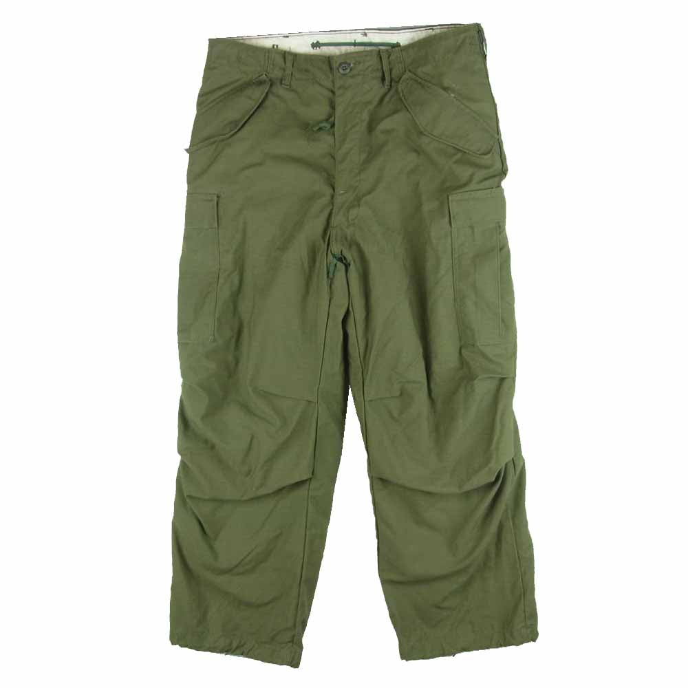 米軍 70s M-65 Cold Weather Trousers ライナー付き ミリタリー カーゴ パンツ カーキ系 M【中古】