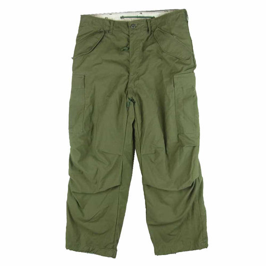 米軍 70s M-65 Cold Weather Trousers ライナー付き ミリタリー カーゴ パンツ カーキ系 M【中古】