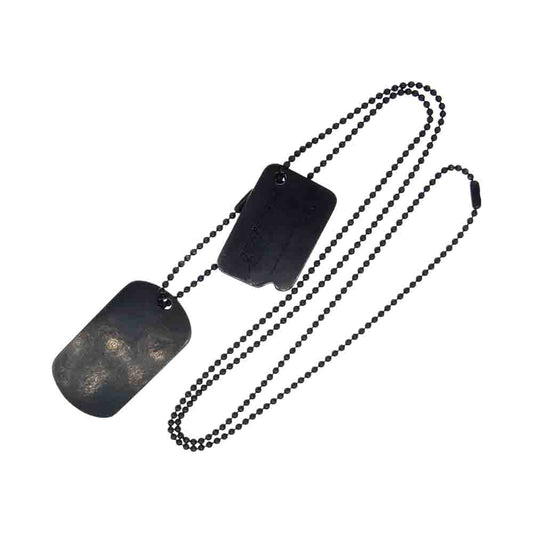 ネーム × Poda ポダ ドッグタグ ネックレス ブラック系【中古】