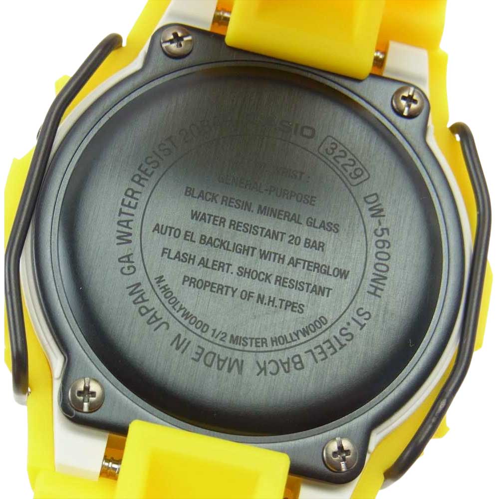 N.HOOLYWOOD エヌハリウッド × G-SHOCK ジーショック デジタル 腕時計  イエロー系【新古品】【未使用】【中古】