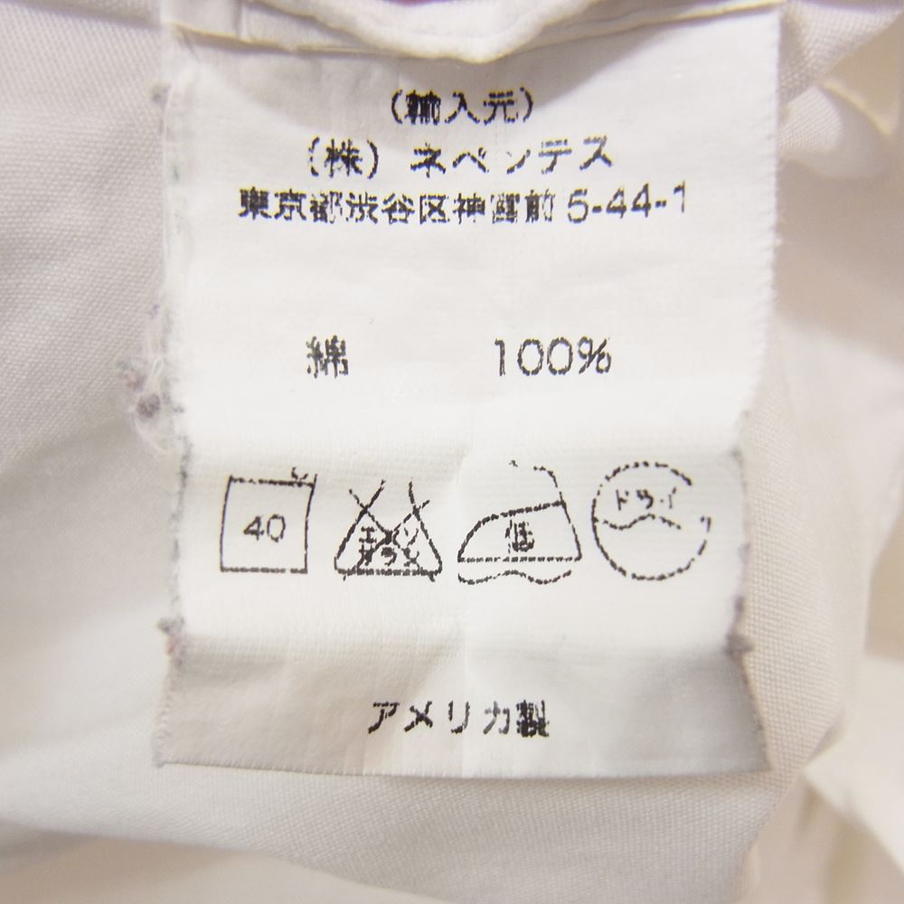 Engineered Garments エンジニアードガーメンツ BEAMS+別注 ポケット ワーク 長袖シャツ ホワイト系 XS【中古】