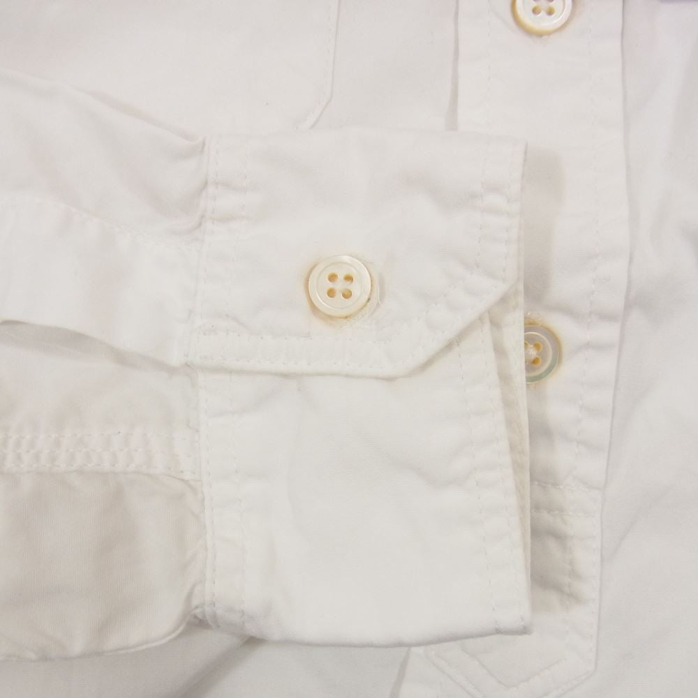 Engineered Garments エンジニアードガーメンツ BEAMS+別注 ポケット ワーク 長袖シャツ ホワイト系 XS【中古】