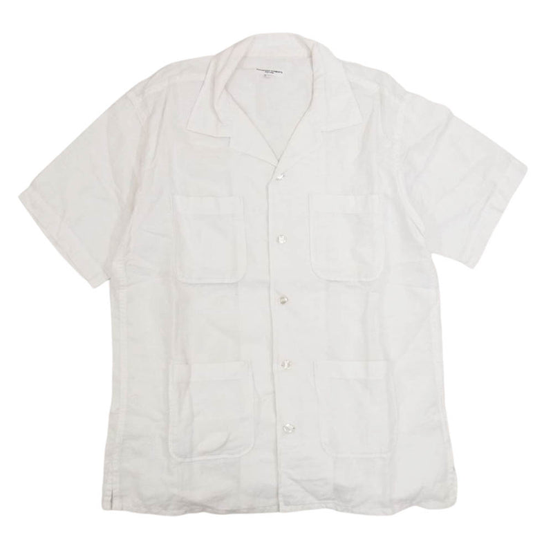 Engineered Garments エンジニアードガーメンツ 4ポケット オープンカラー 半袖シャツ ホワイト系 S【中古】