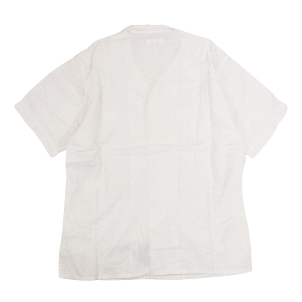 Engineered Garments エンジニアードガーメンツ 4ポケット オープンカラー 半袖シャツ ホワイト系 S【中古】